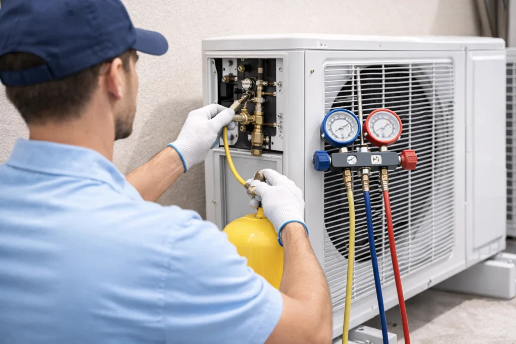 ac gas filling faridbad